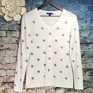 Tommy Hilfiger | Funky Silver Polka Dot Sweater